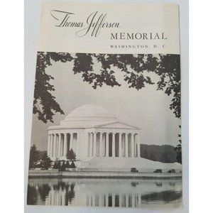 1956 Thomas Jefferson Memorial Visitors Brochure Excellent Cond BT953